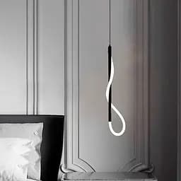 Чорний підвіс з гнучкою LED стрічкою у корпусі 80 см | Line F | Арт. CU22/800 BK