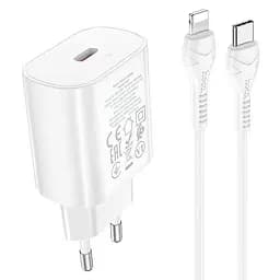 СЗУ Hoco N22 Jetta PD25W (1USB-C) + кабель Type-C to Lightning