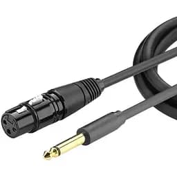 Аудио кабель Ugreen AV131 6.5 мм to Cannon Female AV Cable 3 м черный (20720)