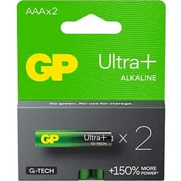 Батарейка Gp AAA LR03 Ultra Plus Alcaline x 2 (24AUP21-SB2 / 4891199218163)
