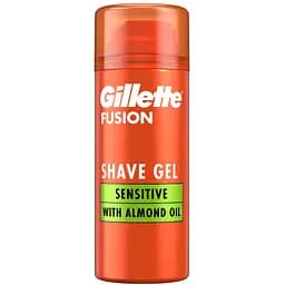 Гель для гоління Gillette Fusion Shave Gel Sensitive з мигдальним маслом 75 мл