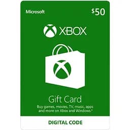 Подарункова карта Xbox Live / Gift Card поповнення гаманця рахунку свого облікового запису на суму 50 usd US-регіон