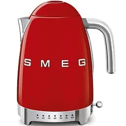 Чайник електричний Smeg (KLF04RDEU) Retro Style 50's - з регулятором температури - 1,7л - червоний, Червоний