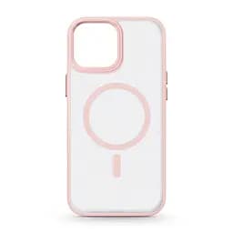 Чехол для Apple iPhone 14, Uniq MagCase, розовый, противоударный, панель-накладка с MagSafe, ударопрочный TPU+PC, с магнитом MagSafe, поддержка полноценной беспроводной зарядки, ArmorStandart (ARM75291)