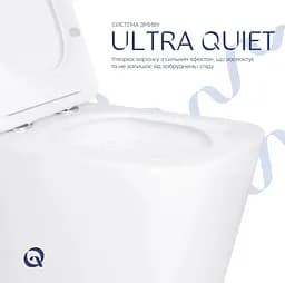 Унітаз підвісний Qtap Tern Ultra Quiet, з сидінням Slim Duroplast/ Soft-close/ Quick Release QT17332303AW - мініатюра 4