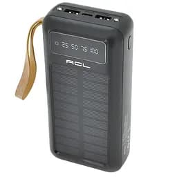 Повербанк Powerbank ACL PW61 30000mAh Solar Type-C/Lighting/Micro-USB Black