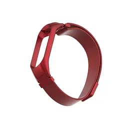 Ремінець для фітнес-браслета Boorui для Xiaomi Mi Band 3 і 4 міланська петля червоний - мініатюра 2