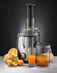Gorenje Соковитискач відцентрований 800Вт, чаша-1.1л, макуха-1.5л, жолоб на ціле яблуко, пластик/метал, чорний - мініатюра 9