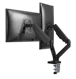 Кронштейн настольный для двух мониторов 17-32 дюйма OfficePro OPMA-502 Black - мініатюра 7