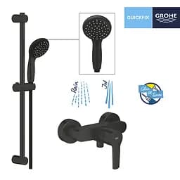 Змішувач для душу Grohe QuickFix Start Black UA30330801, Чорний матовий - мініатюра 8