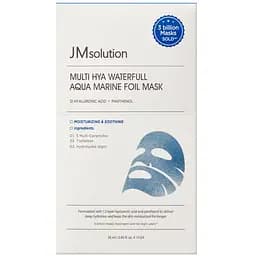 Глибоко зволожуюча маска JMsolution Multi Hya Waterfull Aquamarine Foil Mask 10 шт.
