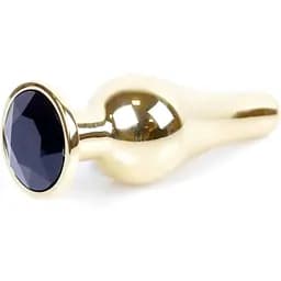 Анальна пробка Boss Of Toys Boss Series - Jewellery Gold Butt Plug Black, BS6400065, Золотий / Чорний