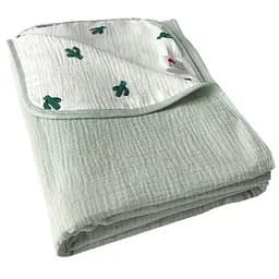 Плед Дитячий Lovely Svi Бавовна Муслін 100 х130 см - двосторонній - Зелений (501257)