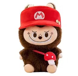 Детский набор Игрушка плед Лабуба в костюме Марио мягкая игрушка 60 см с пледом 1,20 x 1,50 м