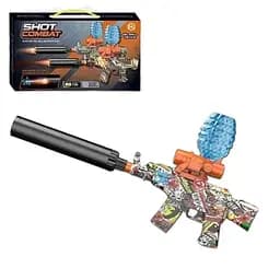 Іграшковий автомат з орбізами, працює від акумулятора, з глушником. Червоний