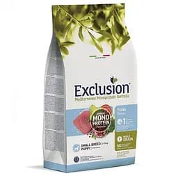 Сухий корм Exclusion Puppy Tuna Small Breed для цуценят маленьких порід 500 г