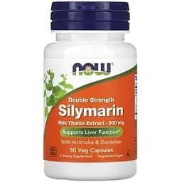 Натуральная добавка NOW Silymarin Milk Thistle 300 mg, 50 вегакапсул