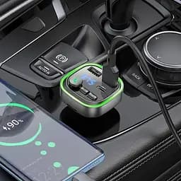 Автозарядний адаптер і FM-модулятор BOROFONE BC48 - мініатюра 7
