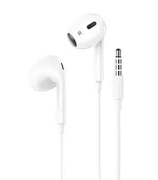Навушники Hoco M101 Max Crystal grace wire-controlled earphones with microphone White