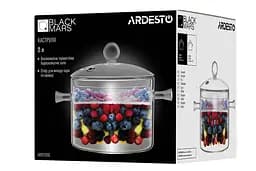 ARDESTO Каструля з кришкою Ardesto Black Mars 2л, боросилікатне скло - мініатюра 5