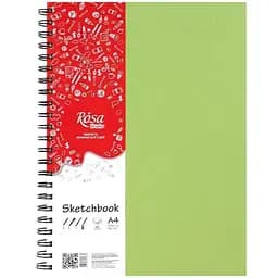 Блокнот на спіралі A4 Rosa Studio (21х29.7см) 100г/м2 80л фісташковий