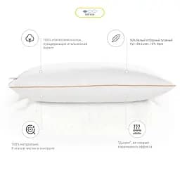 Подушка пухова MirSon Raffaello White 200 м'яка 60х60 см (2200000060549) - мініатюра 3