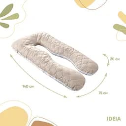 Подушка Ideia П-подібна для сну та відпочинку стьобана ТМ 140х75х20 см з наволочкою на блискавці 8-33724*001 - мініатюра 4