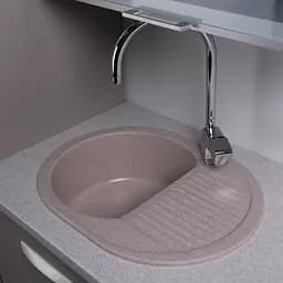 Кухонна мийка Fancy Marble Yuta пісочний 102067001 - мініатюра 3