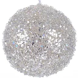 Ялинкова прикраса Lefard Куля 12 см срібляста (66-071)