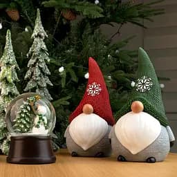 Декоративна статуетка MBM My Home Гном червоно-біла 25 см (DH-ST-32 RED/WHITE) - мініатюра 9