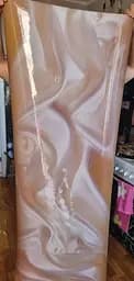 Вінілова наклейка на двері Білий шовк та Перли самоклейка плівка під тканину 65х200 см Happy Pocket Z180442 - мініатюра 5