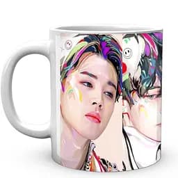 Кружка GeekLand Bangtan Boys BTS Рисунок Яркие волосы Army CP 04.481.300 330 мл белая