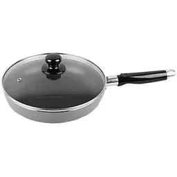 Сковорода зі скляною антипригарною кришкою 22 см Maestro MR-1200-22 алюміній