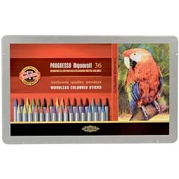 Карандаши цветные Koh-i-Noor Progresso акварельные 36 шт. в металлической коробке (8785)