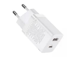 Мережевий зарядний пристрій Baseus Super Si Pro Quick Charger 1USB + 1Type-C 30W CCSUPP-E02 White - мініатюра 2