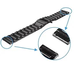 Металевий ремінець для годинника Motorola Moto 360 2nd gen (46 мм) Black - мініатюра 6