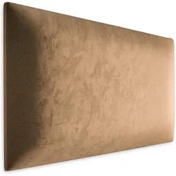 Стінова панель, оксамитове узголів'я ліжка, бежева 30*40*4 см