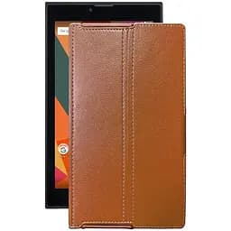 Чохол StatusCASE з екошкіри для планшету Bravis NB76 Коричневий