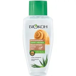 Мицеллярный тоник Біокон Натуральный уход 2 в 1 Секрет улитки 215 мл