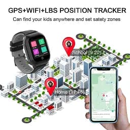Смарт годинник-телефон дитячі Wonlex KT24S 4G камера прослуховування геозона WI-FI GPS SIM Pink (16999) - мініатюра 10