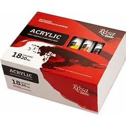 Набір акрилових фарб 18х20 мл Rosa Studio