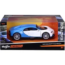 Автомодель Maisto Bugatti Chiron біло-блакитний - тюнін, 1:24 (32509 white/blue) - мініатюра 12