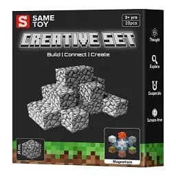 Магнитный конструктор Same Toy Creative Set Cobblestone 20 эл. (MCRAFT-4004-SM)
