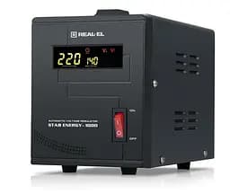 Стабілізатор напруги Real-EL Stab Energy-1000 Black 800 Вт (EL122400012)