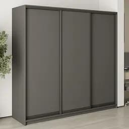 Шкаф-купе трехдверный MebelStar Стандарт BG 3ДСП 220x60x210 см Антрацит (MBS-8242)