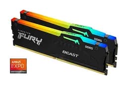 Оперативна пам'ять Kingston FURY 32 GB (2x16GB) DDR5 5600 MHz FURY Beast RGB (KF556C36BBEAK2-32)