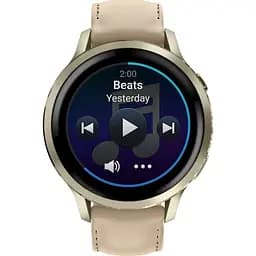Смарт-годинник Garmin Venu 4 41 мм Lunar Gold with Light Sand Leather Band [010-03013-03] [153834] - мініатюра 4