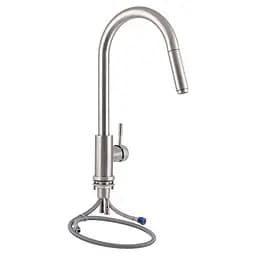 Змішувач для кухні з висувним виливом Lidz (NKS) 12 32 015FL-8 Никель