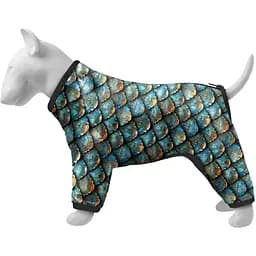 Ветровка для собак Collar Waudog Clothes, рисунок "Луска", XS30, В 43-45 см, С 27-30 см