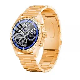 Розумний годинник Linwear LW09 Metal з вимірюванням кисню в крові (Золотий)